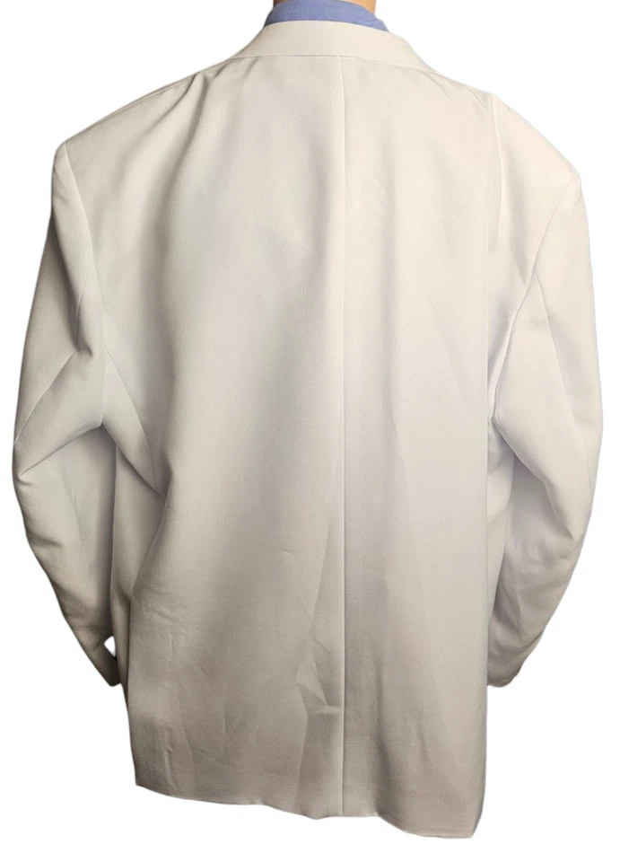 Traje Vittorio St. Angelo Blanco Cuello Dividido 2 Botones 54R Pantalones 48x26 Formal Nuevo con Etiquetas Foto 4 de 4