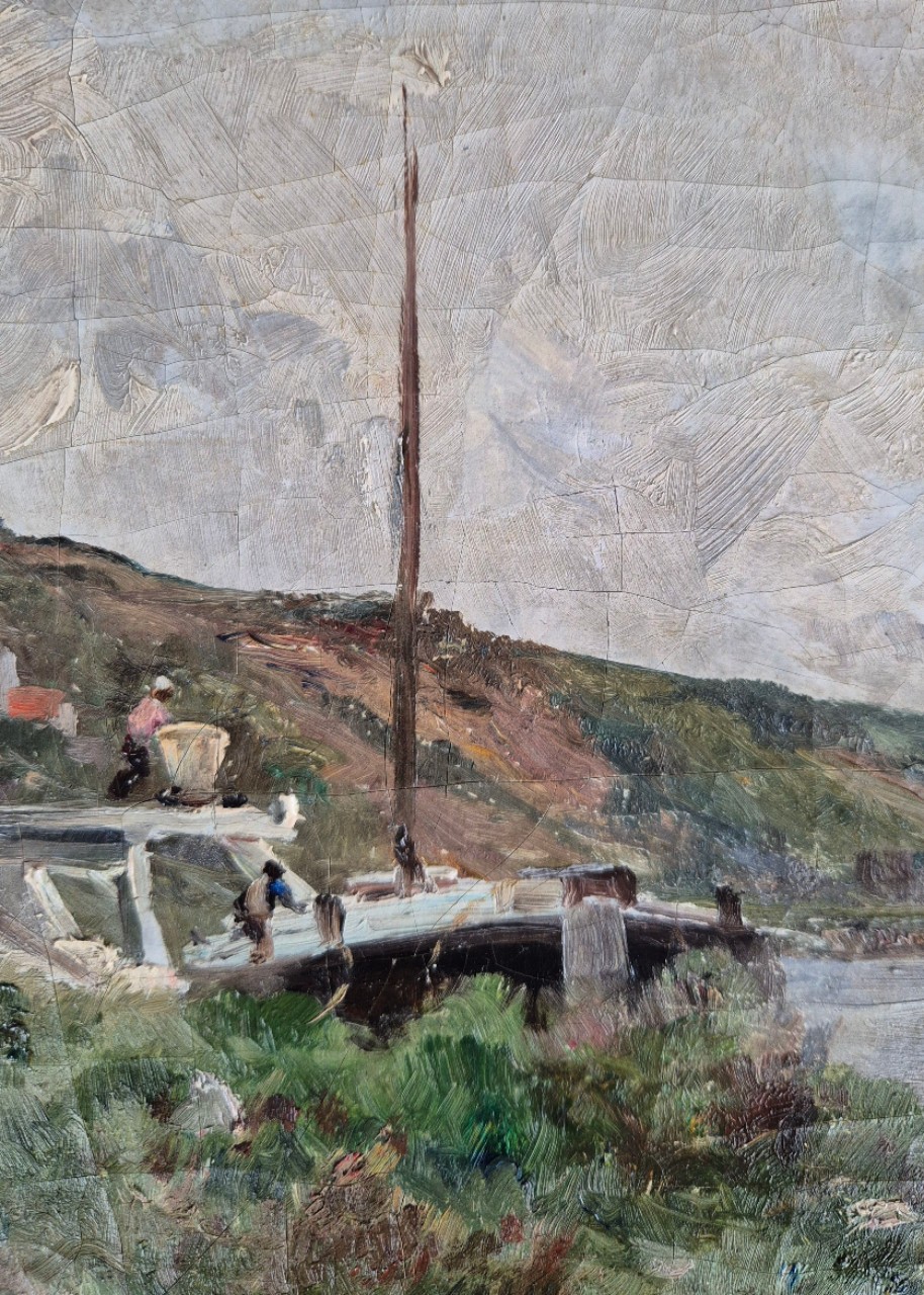 Stanislas Lépine painting. Bords de Seine 1870?