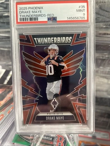 2025 Panini Phoenix - Thunderbirds Drake Maye #35 Red #17/249 PSA. 9🔥🔥