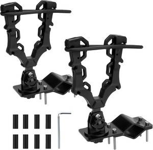 Upgraded Single ATV/UTV Gun Rack, Hunting Tool Holder Mount Compatible with U...