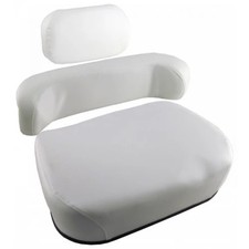3 Piece Tractor Seat Cushion Set For Oliver / White / Minneapolis-moline