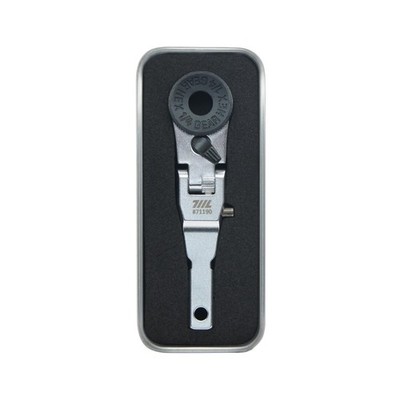 Flat End Flex Head Edc Ratchet Wrench Screwdriver Accessory Compatible With Mult