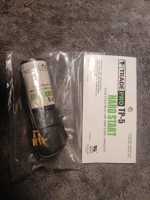 Trade Pro TP-5 Hard Start Solid State Relay And Hard Start Capacitor Use On All