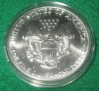 1989 American Silver Eagle perfect UNC coin - A