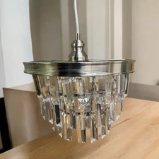 Transitional Silver Pendant Light