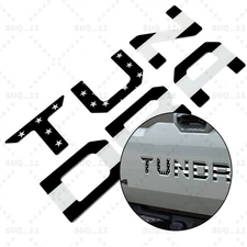 3D TAILGATE INSERT LETTER FIT FOR TUNDRA 2022-2025 EMBLEM BLACK WHITE REAR BADGE