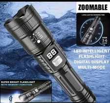 Rechargeable LED Spotlight Flashlight   No Batteries To Buy Ever !
