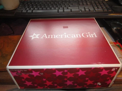 American Girl Doll Kit Kittredge Kit’s Glassware & Linens Party Birthday Set NIB