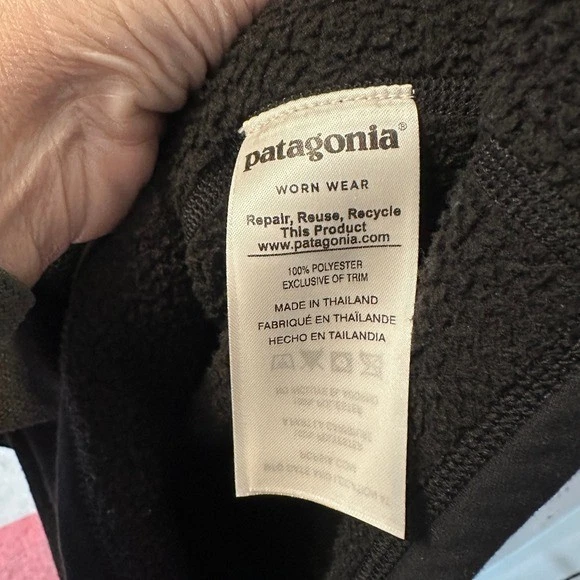 Suéter Pullover Patagonia Berter Para Hombre Negro Cuarto Cremallera Polar Suéter Talla L Foto 4 de 4