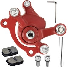 Rear Disc Brake Caliper with Pads for Mini Bike ATV Scooter Pocket Bike Red