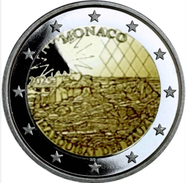 Monaco 2025 2 Euro Marquisat des Baux - Ancien fief des Grimaldi"BE PP PREVENTE - Photo 2/2