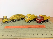 vintage mini Tonka truck and semi truck & trailer lot as-is