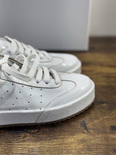 Del Carlo Zapatilla De Piel Blanca Luxury Hecho En Italia Casual Mujer 36 - Imagen 4 de 7