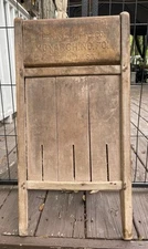 Antique/Vintage Washboard Monarch No 70 RARE Wood Tin