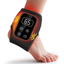 Electric Foot Ankle Massager Heating Vibration & Air Compression Pain Relief