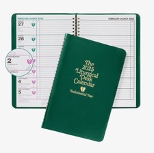 The 2027 Liturgical Desk Calendar | Ecclesiastical | Planner Lays Flat On Desk