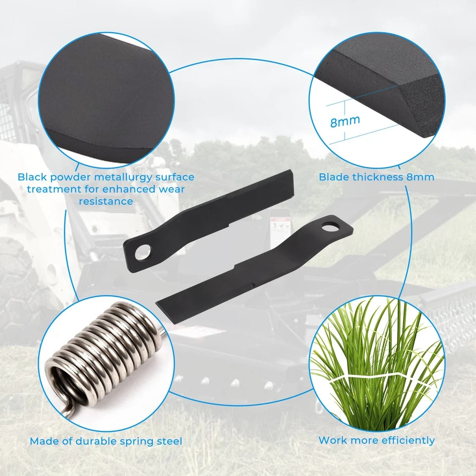 X2 AGT RCBLD Mower Rotary Grass Cutter Steel Blades For AGT Skidsteer Brush Hog