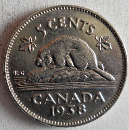 1938 Canada 5 Cents — photo from another recent sale