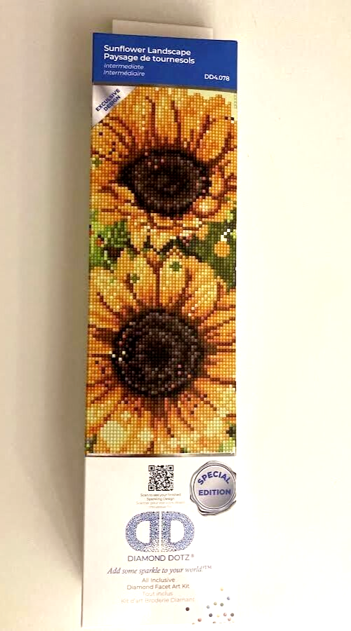 NEW Diamond Dotz Diamond Art Kit (Sunflower Landscape