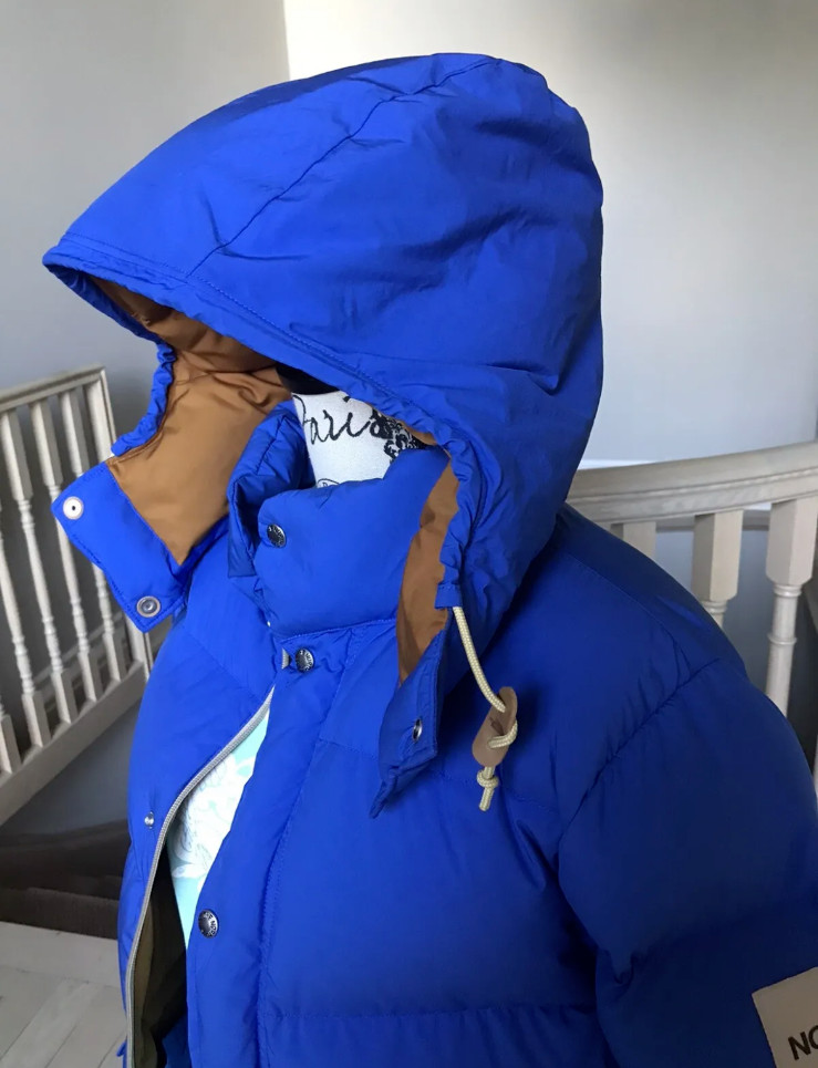 The North Face x GUCCI Unisex Down Jacket - Stylish Blue Parka image 4