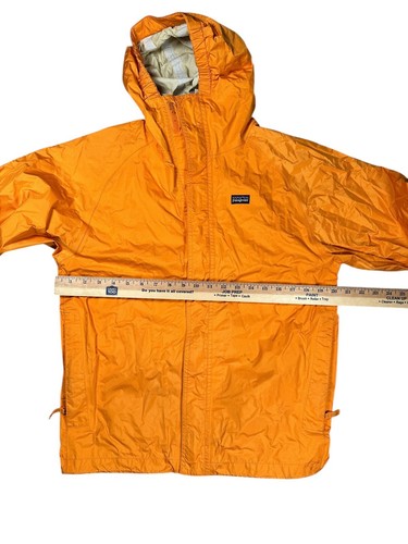 Patagonia H2NO Rain Jacket Kids Size XXL (16-18) Full Zip Orange Nylon Hike - Picture 4 of 10