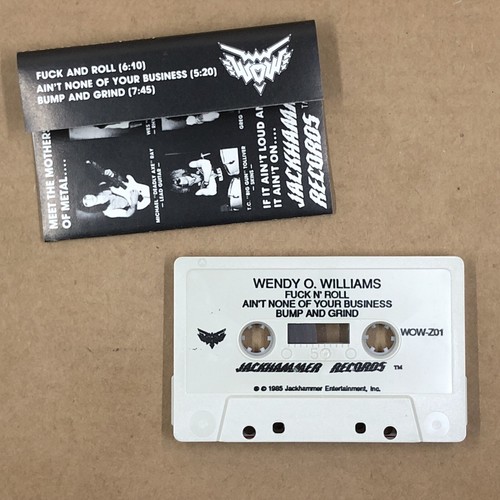 WENDY O WILLIAMS Cassette Tape 80s Punk FUCK N ROLL FAN CLUB RELEASE PLASMATICS - Picture 2 of 7