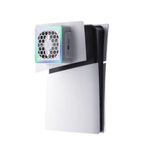 LED Cooling Fan Cooler 3 Gears Adjustable 5V 2.4A Light Strip 8 Lighting Modes