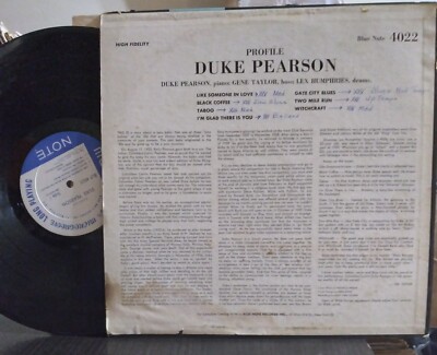 Duke Blue Note Pearson PEARSON van RVG – LP The DUKE Profile
