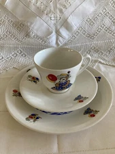 Vintage Figgjo Flint children’s China Plate and Cup and Saucer