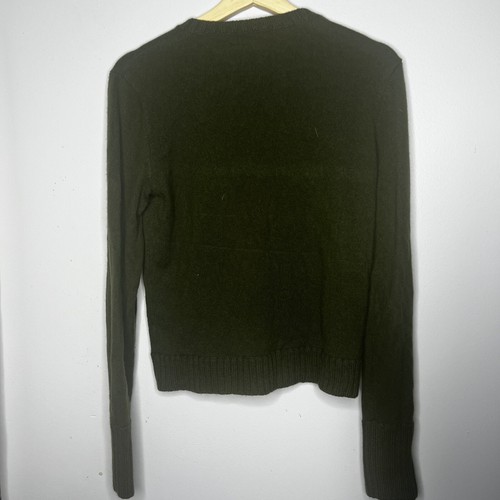 Lauren Ralph Lauren Green Cashmere Pullover Sweater Size Petite Medium - Picture 4 of 6