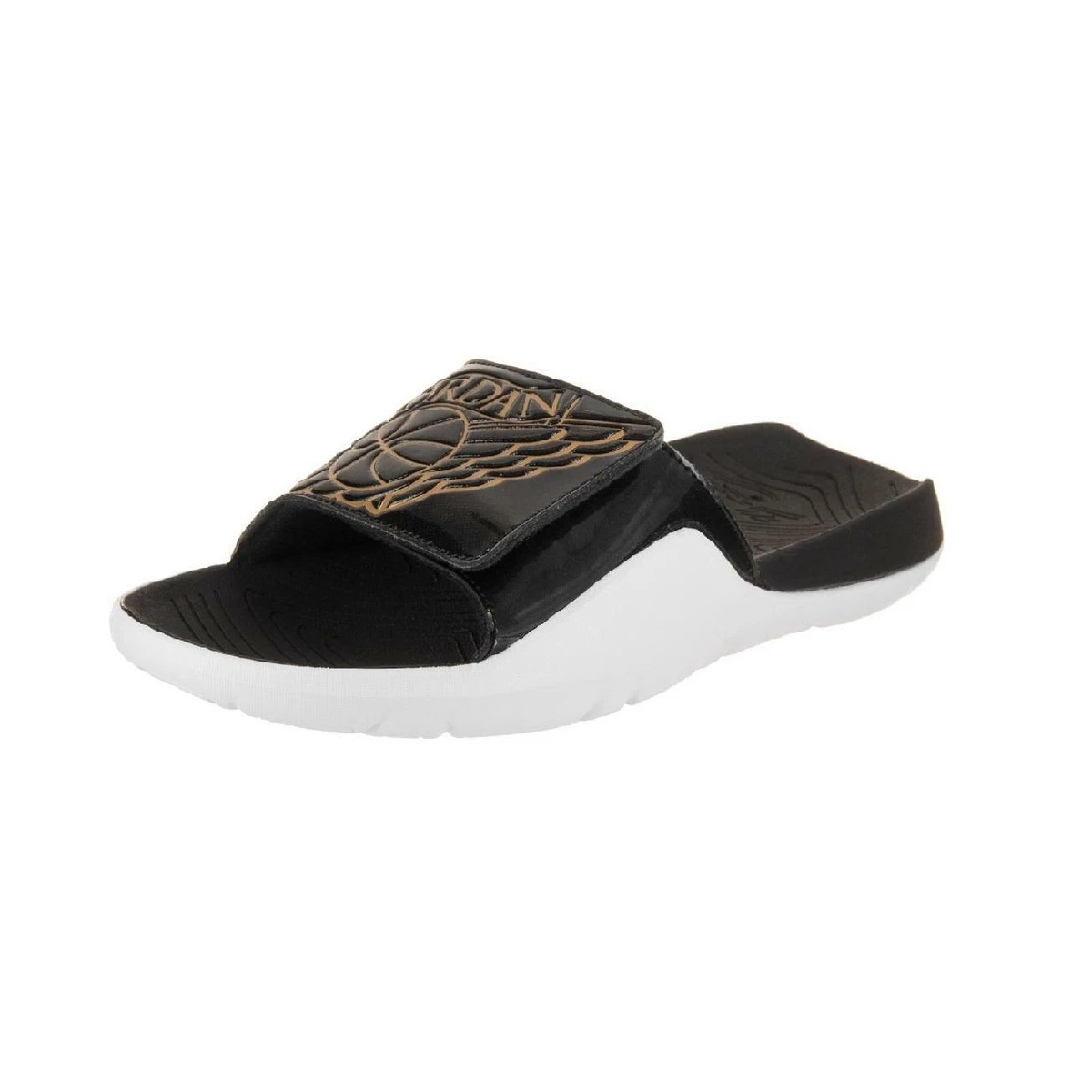 Mens NIKE JORDAN HYDRO 7 Black Sandals Flip Flops AA2517 021 | eBay