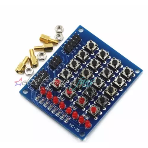 4x4 Keypad matrix Tastatur buttons LED Marquee Independent keyboard ASS