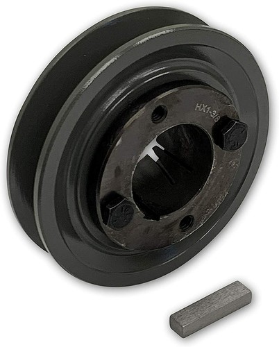 CAST IRON ELECTRIC MOTOR PULLEY SHEAVE 3.95", 1 SINGLE GROOVE FOR 3L 4L A BELTS - Picture 6 of 6