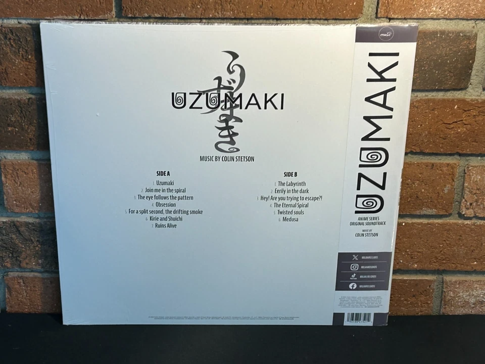 UZUMAKI - Soundtrack, Limited 1st Press 12" SPIRAL PICTURE DISC VINYL LP Sealed! - Image 4 of 4
