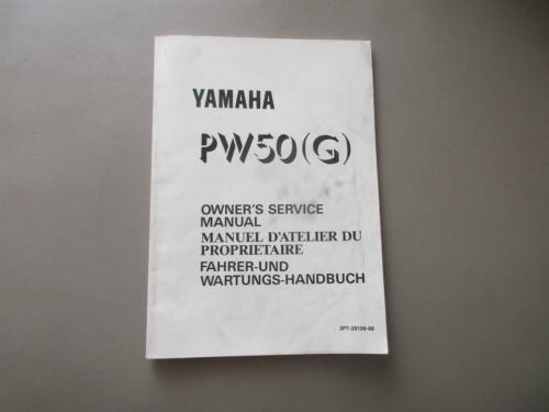 Yamaha PW 50 (G) Handbuch Wartungsanleitung Fahrerhandbuch Buch 3PT-28199-86 - Afbeelding 1 van 3
