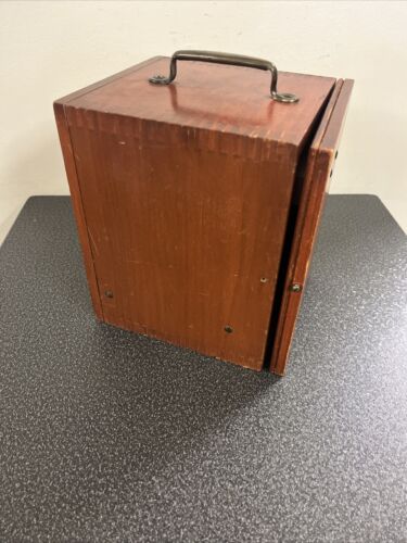 Antique Spencer Buffalo Cast Iron Dissection Microscope with Case - Picture 16 of 19
