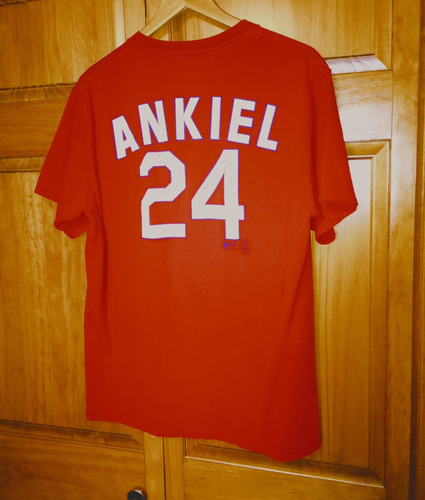 St Louis Cardinals Ankiel 24 T-Shirt Size Medium print front and back CSA Cotton - Picture 7 of 18