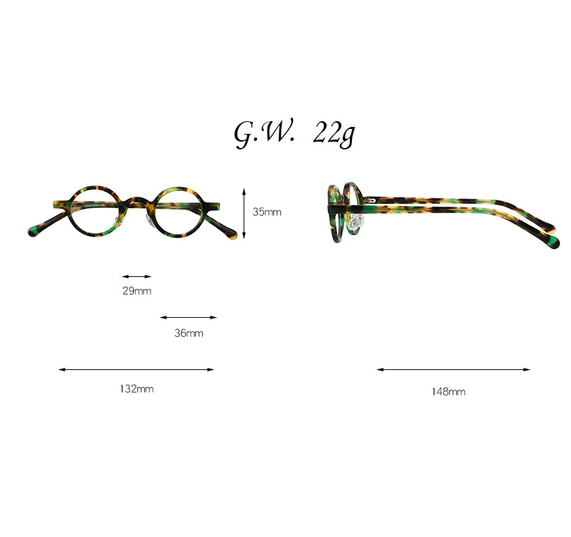 Retro Round Acetate Frame Eyeglasses For Men Women Clear Lens Glasses Frames New