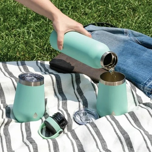 Tal Cups Renger Mint Stainless Steel Ranger 26oz Bottle/ 12oz 2 Wine Tumblers by TAL | eBay