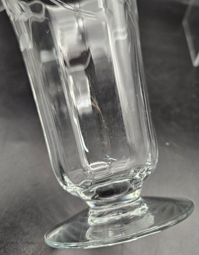 Set of 4 Vintage Engraved Floral Paneled Parfait Iced Tea Water Glasses 10 oz - Picture 10 of 19