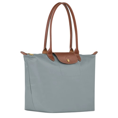 ¡Auténtico! N) Bolso de Mano de Compras Longchamp Le Pliage Original L Grande -Azul Marino/Acero/Salvia - Imagen 11 de 20