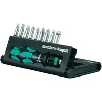 Wera Kraftform Kompakt Bit Set 10 Kreuz Schlitz Phillips Pozidriv 4013288041647