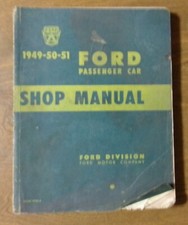 1949-51 Ford Passenger Car shop Manual Form 7...