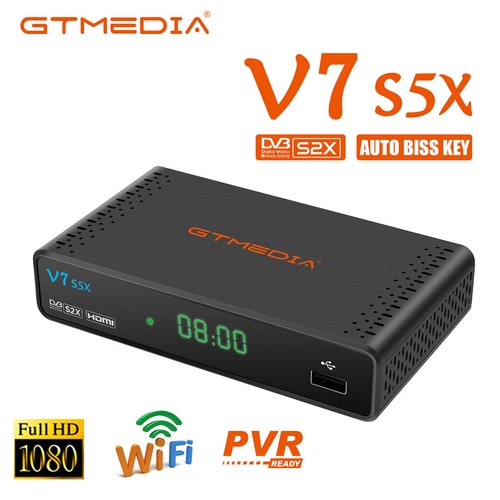 GTMEDIA V7S5X Sat TV Receiver DVB-S2/S2X USB WLAN HDMI Satellitenreceiver FullHD - Bild 9 von 14