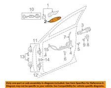 CHRYSLER OEM 04-07 Pacifica Lock Hardware-Handle, Outside Bezel UP84WS2AB
