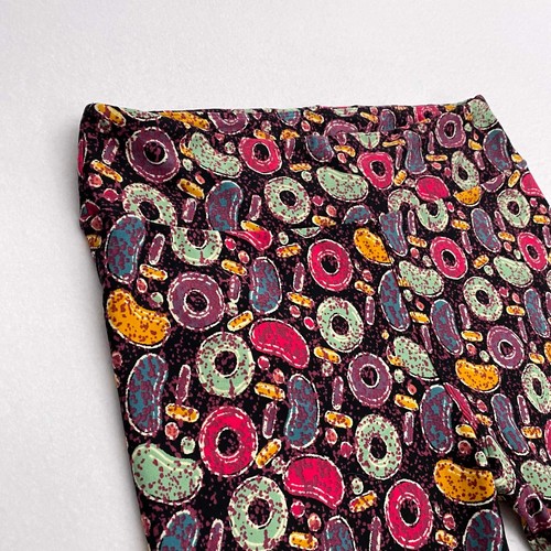 LuLaRoe TC Leggings Women’s New Black/Multicolor Donuts & Jellybeans - 第 2/6 張圖片
