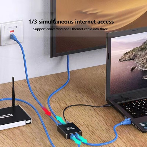 One Point Three Gigabit Network Splitter RJ45 Network Cable Switch Router - Photo 5/7