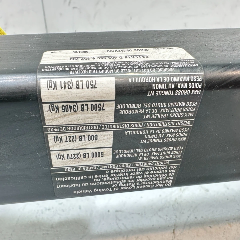 Barra de enganche remolque parachoques trasero Jeep Grand Cherokee 2011-2021 = Reese = Foto 4 de 4