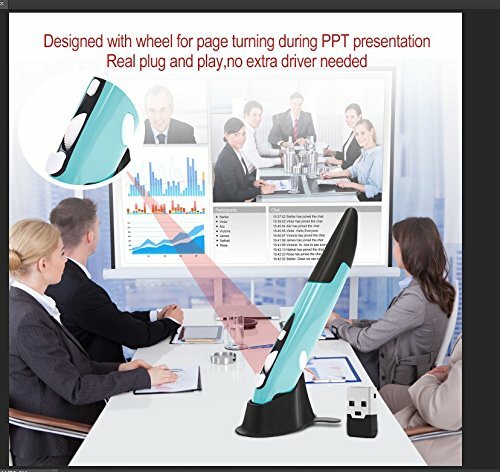 2.4GHz Wireless USB Pen Mouse Optical Mice Pen 4 Key for Tablet PC Laptop Blue - Picture 5 of 8
