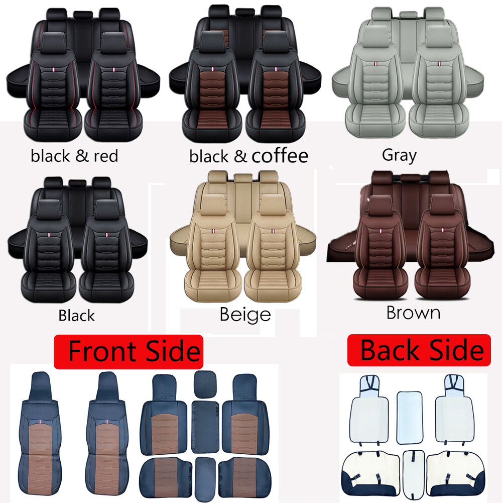 For Nissan Xterra Leather Car Seat Cover 5Seats Full Set Front Rear